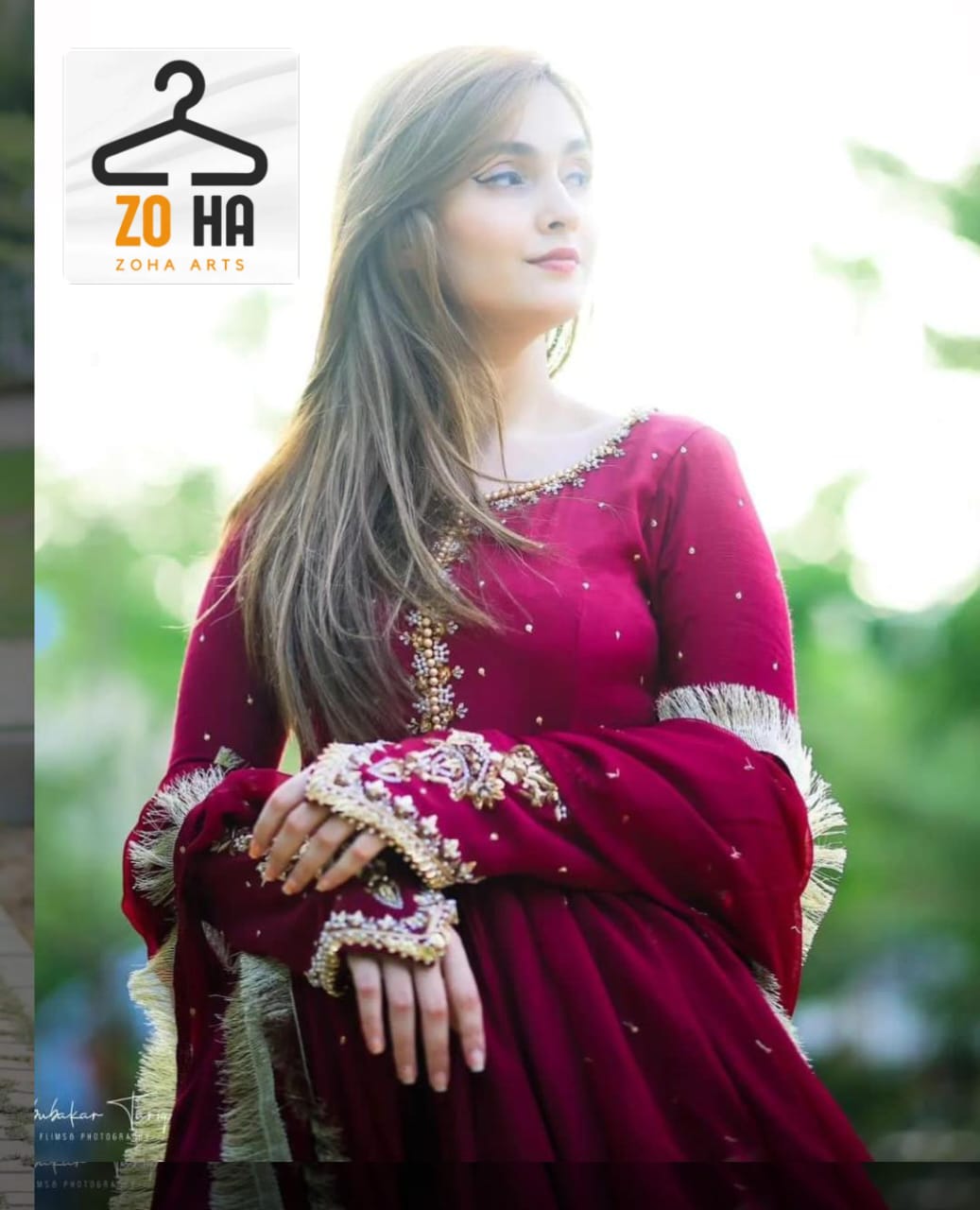 Chiffon Zari Embroidery with Perals Maxi 3 Pcs For Girls and Women